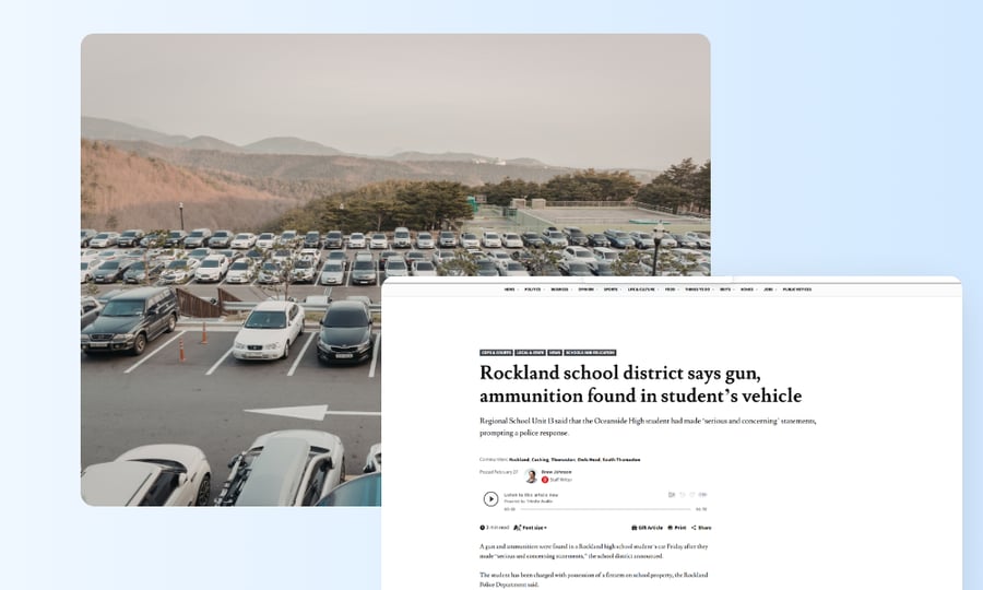 Rockland Maine School District Discovers Gun and Ammunition in Student Vehicle: Security Detection Gaps