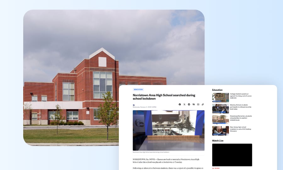 Norristown Area High School Lockdown Highlights Critical Weapon Detection Response Protocols