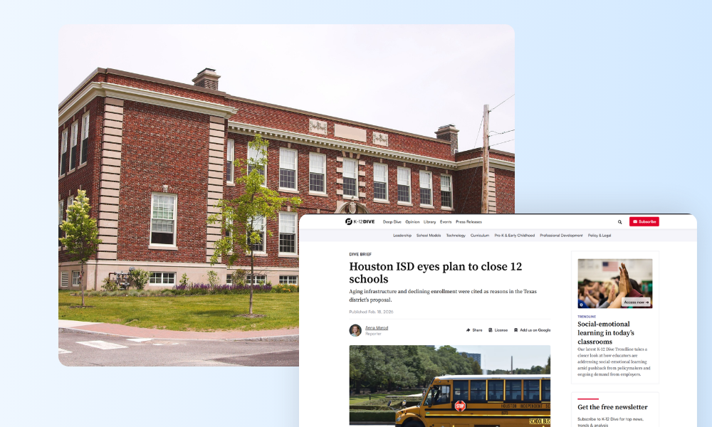 Houston ISD's plan to close 12 schools due to aging infrastructure reveals security funding gaps. Learn strategic approaches for districts facing similar challenges.