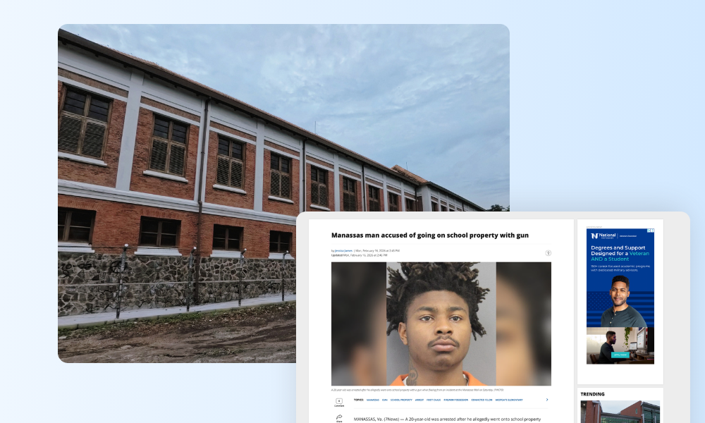A 20-year-old fled onto Westgate Elementary School grounds with a loaded firearm after a Manassas Mall altercation — learn why AI-powered perimeter security is a 24/7 school safety imperative.