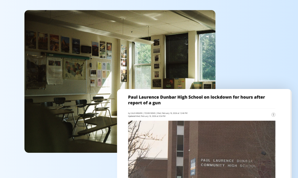 Dunbar High School in Baltimore investigated gun reports on Feb 18, 2026 with no weapon found. Key lessons for school security threat assessment protocols.
