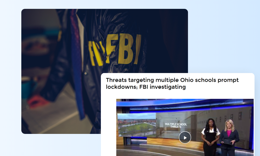 FBI investigates coordinated hoax threats targeting 35+ Ohio schools, triggering lockdowns across Greater Cincinnati. What the incident reveals about multi-layered threat response protocols for K-12 security teams.