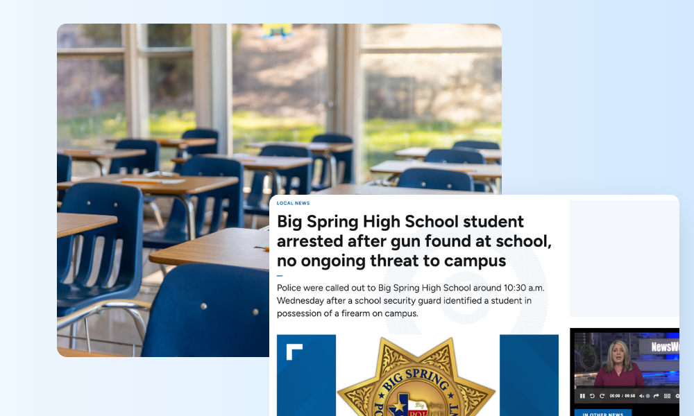 Big Spring High School student arrested after weapon found on campus. Analysis of detection capabilities and security lessons for Texas schools.