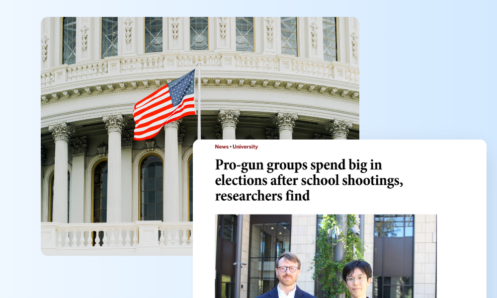 Stanford study finds pro-gun groups dramatically increase election spending after school shootings. Critical implications for campus security leaders.