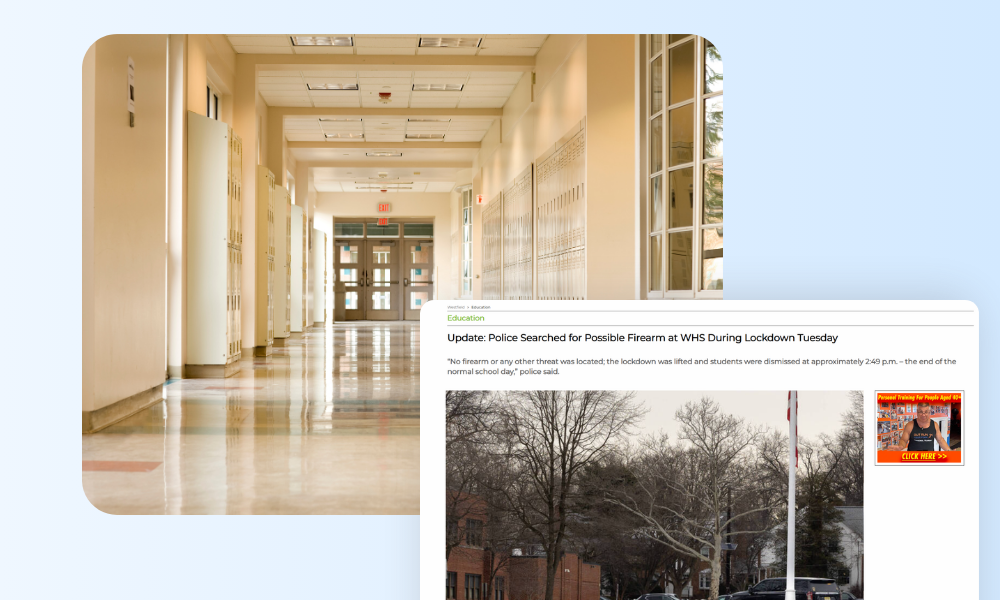 Westfield High School Gun Threat Lockdown